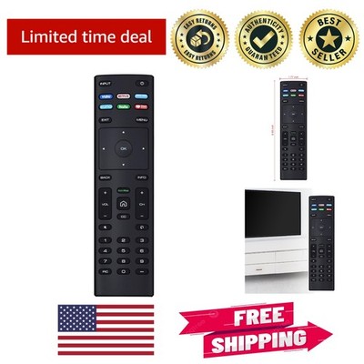 Compact Replacement Remote for Vizio LED TVs - Ready to Use with 2 AAA Batteries