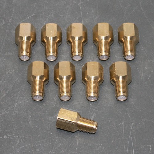 (10) Weksler Pressure Gauge Filter Snubber WG42, 1/4" NPT, 1500 psi, Brass - Afbeelding 1 van 4