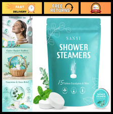 Aromatherapy Shower Steamers 15 Pack - Eucalyptus  Mint, Sinus Relief, Spa Gift