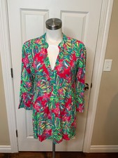 Lilly Pulitzer Pink Floral Sarasota Tunic, Size M
