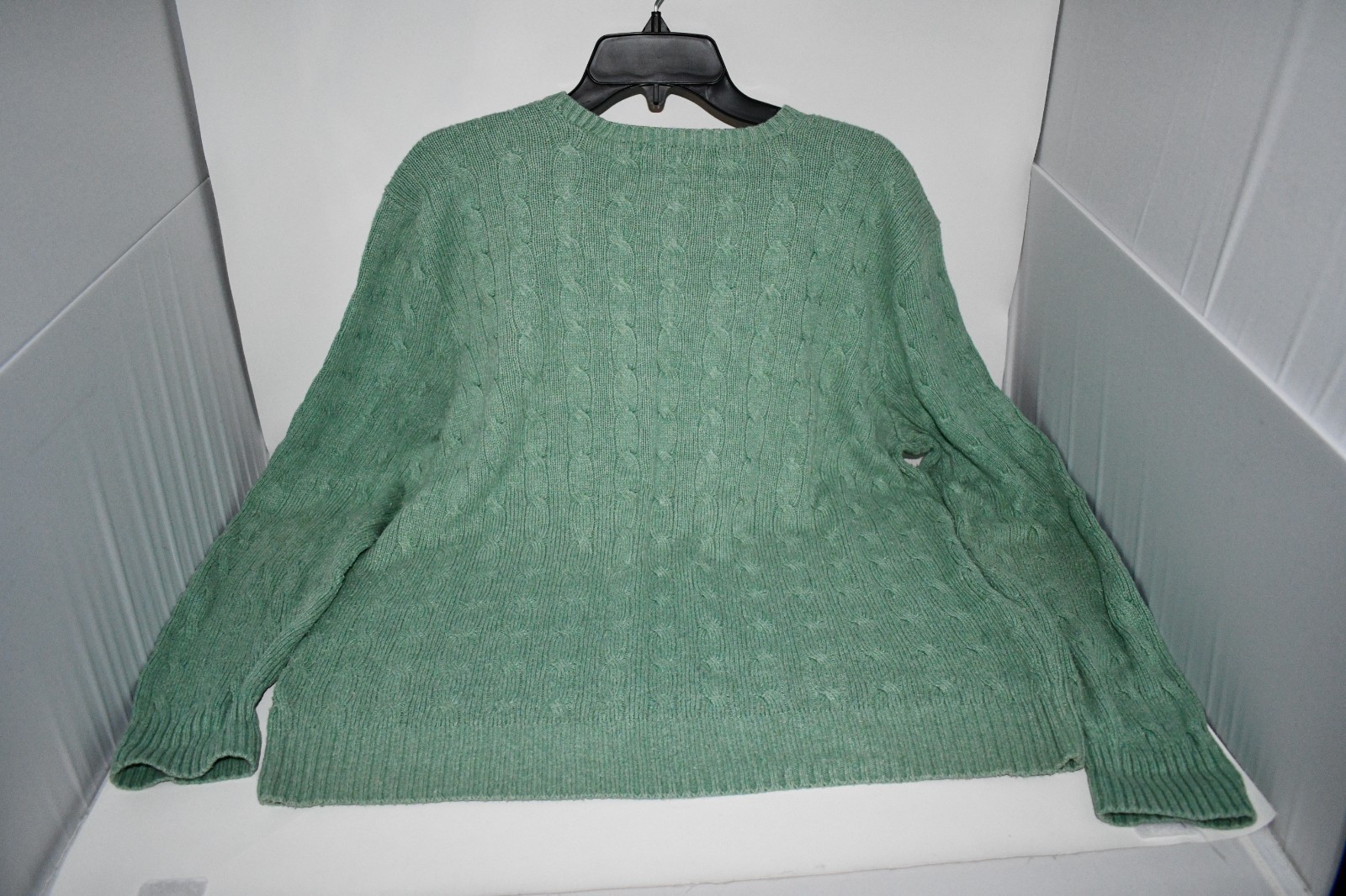 Polo Ralph Lauren Silk Sweater Sag Green Size Large Great Condition thumbnail 2