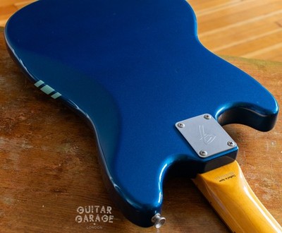 2002 Fender Japan Mustang Blue Competition Stripe - Kurt Cobain