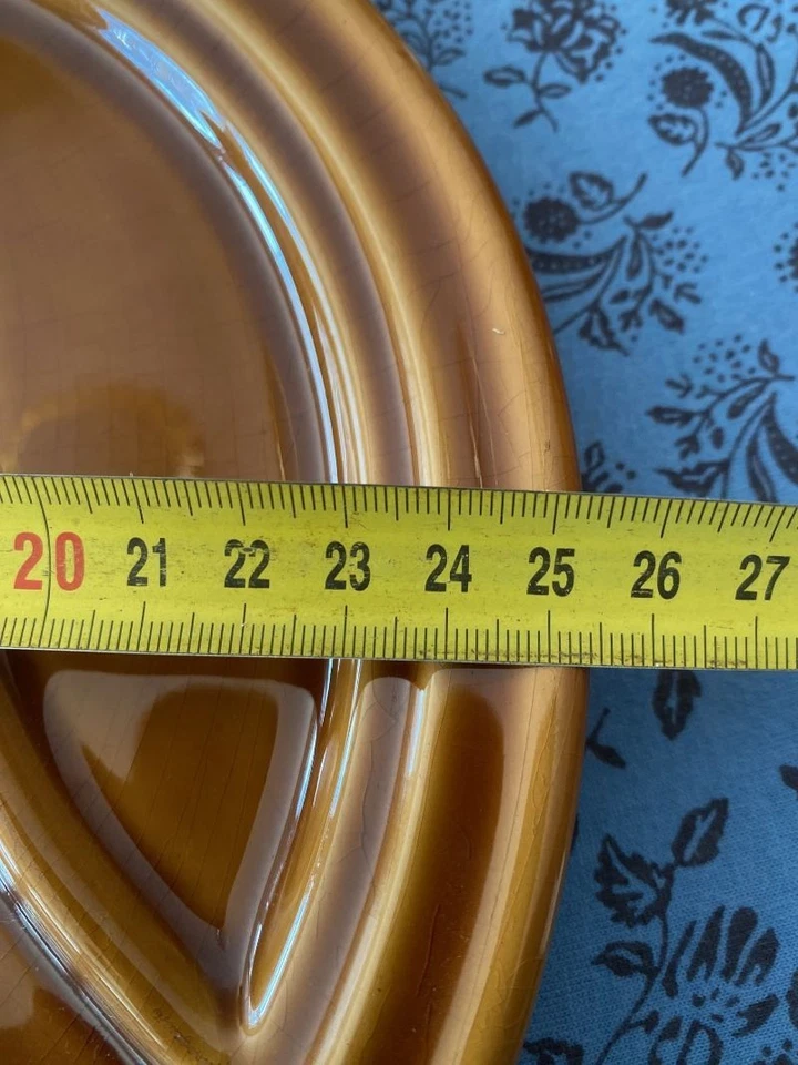 Staub Vintage France 1  Assiette  Divisées À Fondue   Brune  Caramel - Photo 4/4