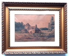 Acquarello paesaggio 1857