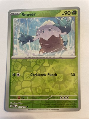 Snover 010/193 - Sv02: Paldea Evolved Reverse Holo (NM)