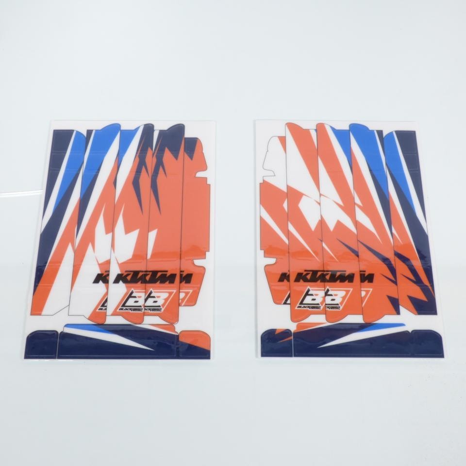 Kit déco Blackbird premium pour grille de radiateur de motocross KTM 125 SX