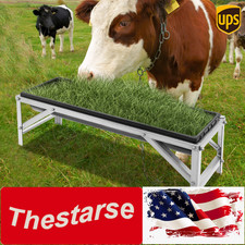 40.5" Livestock Feeding Trough 9.25 Gallon Pasture Hay Feeder Floor Standing