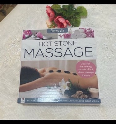 Pamper Me HOT Stone Massage Kit 6 Heat Retaining Stones 24 Page Book Techniques
