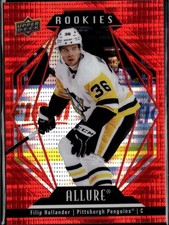 2022-23 Upper Deck Allure #112 Filip Hallander Red Rainbow