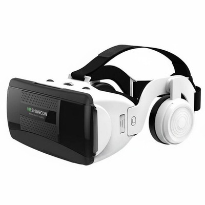 Vr-Headset mit Kopfhörern High Resolution-Linsen 3D-Handybrille Unterstützt