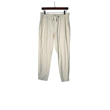 Athleta Farallon Joggers Pants M/8 Cream Womens Activewear Casual Athleisure