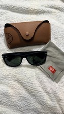 Ray-Ban RB2132 New Wayfarer Sunglasses Black Frame Polarized Tinted Case