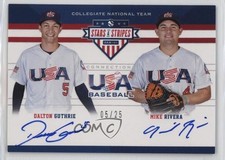 2017 USA Baseball Stars & Stripes 5/25 Dalton Guthrie Mike Rivera #7 Auto 0i76