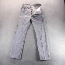 VTG Levis 501 Jeans Mens 31x32 Gray Regular Straight Button Fly Made In USA 90s