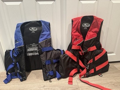 O Neill USCG Approved Life Vest Ski Vest XXL Adult Type III PFD Blue Red Set 2