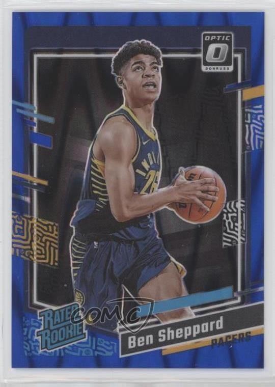 2023 Panini Donruss Optic Rated Rookie Blue Seismic Prizm /249 Ben Sheppard 1cb6