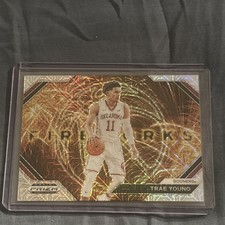 2024 Prizm Draft Picks Trae Young Fireworks Mojo Prizm /25 SP #6 Hawks 
