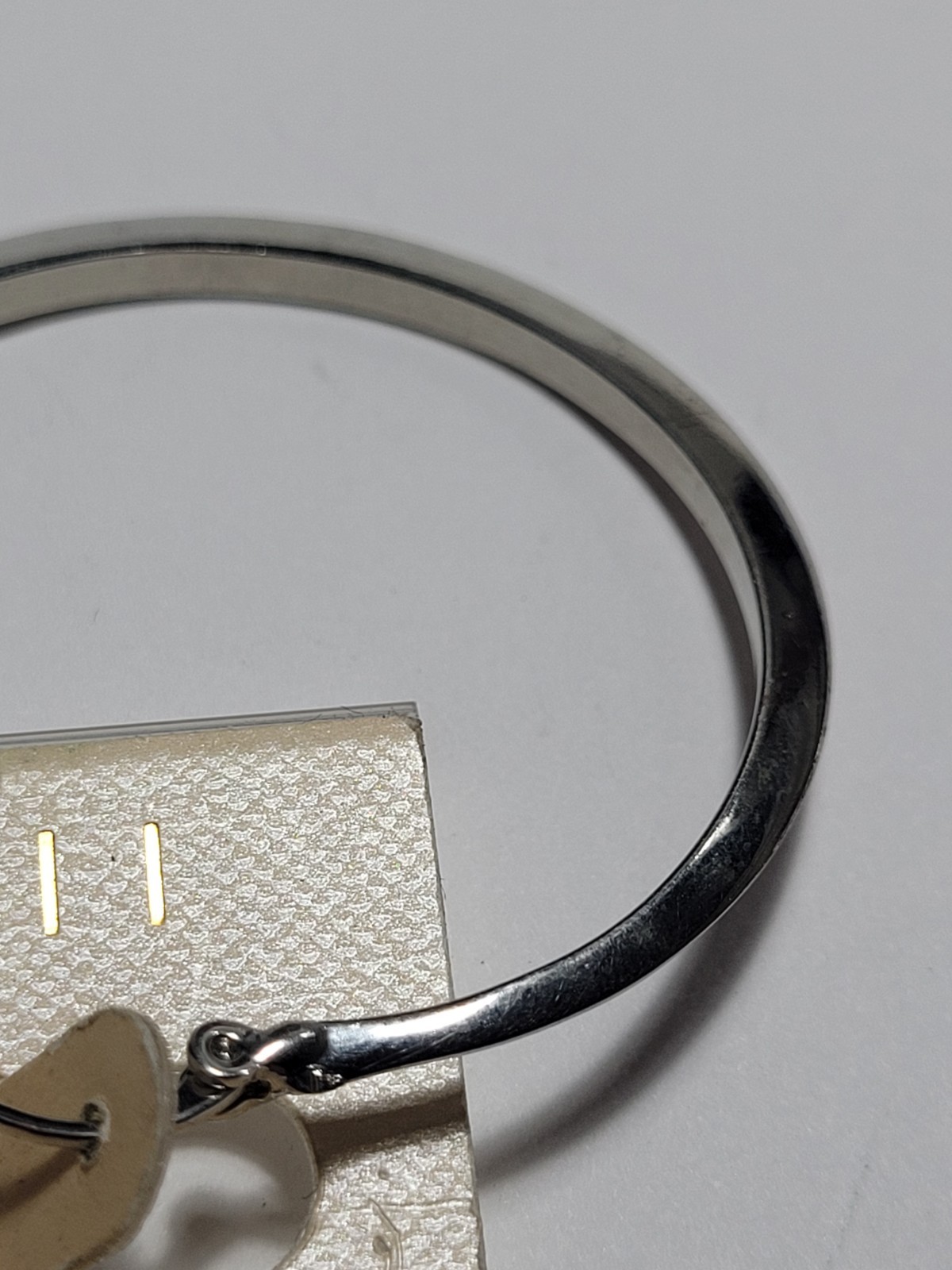 Silvertone M Haskell Large Round Dangle Hoop Hing… - image 7