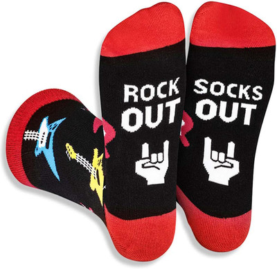 Lustige Socken Männer Geschenke Gitarre Socken Herren, Kuschelsocken Herren Happ
