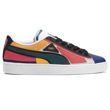 PUMA Suede Layers Lace Up Youth Boys Green, Red, Yellow Sneakers Casual Shoes 3