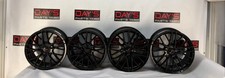 2005 Chevy C6 Corvette Satin Black C6 Zr1 Style Wheel 18x8.5 19x10 Set