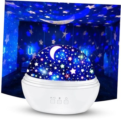 Star Projector Night Light for Kids, Baby Night Lights with Snowflake & Starry 