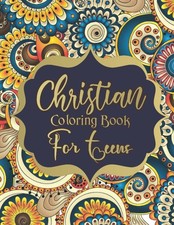 Christian Coloring Book For Teens: 40 Bible Verse Coloring Book For Teens and Ad