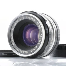 Nikon Nikkor-H Auto 50mm F2 Standard Lens #P125b
