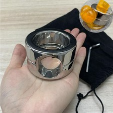Heavy Duty Ball Stretcher Weight Stainless Steel Penis Cock Ring for Men Sex Toy