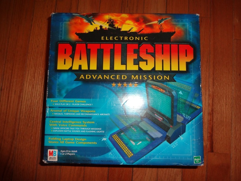 Electronic Battleship Advanced Mission Game Milton Bradley 2000 --