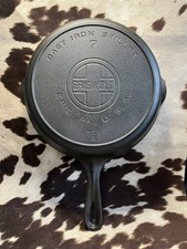 Vintage Griswold No. 7 Cast Iron Skillet Large Block Logo w/ Heat Ring 701 B