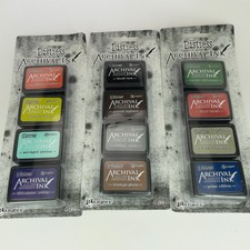 Tim Holtz Distress Archival Mini Ink Pad Lot 3 Sets 12 Pads Kit 3 5 6 Ranger