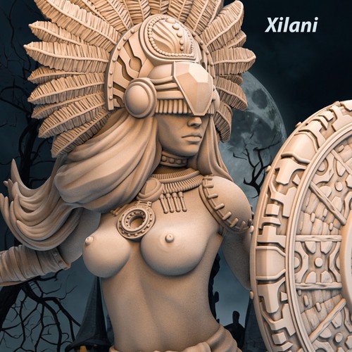 Dungeons & Dragons Playable Character - Female Human Aztec Xilani - Barbarian - Picture 2 of 8