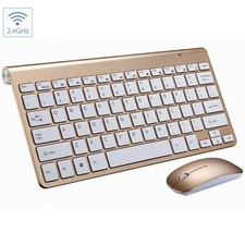 Wireless Keyboard MINI And Mouse Set Waterproof 2.4G For Mac Apple PC Computer