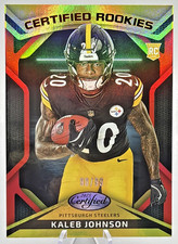 Kaleb Johnson RC /99 2025 Panini Certified Rookies Football #CRK-KJN Steelers