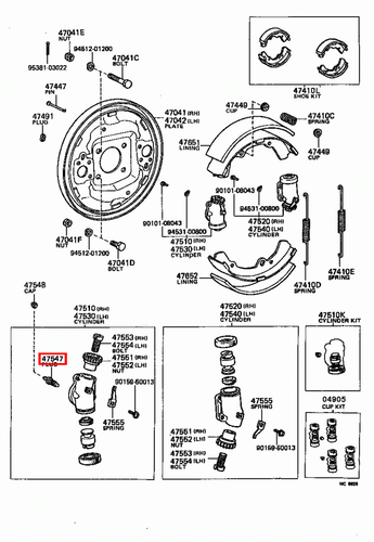 Genuine Toyota Dyna 100 YH81 YH80 LH80 Front Drum Brake Bleed Nipple x2 - Picture 5 of 12