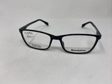 REVOLUTION EYEWEAR MESA BLACK 56/18/140 EYEGLASSES FRAME :L47
