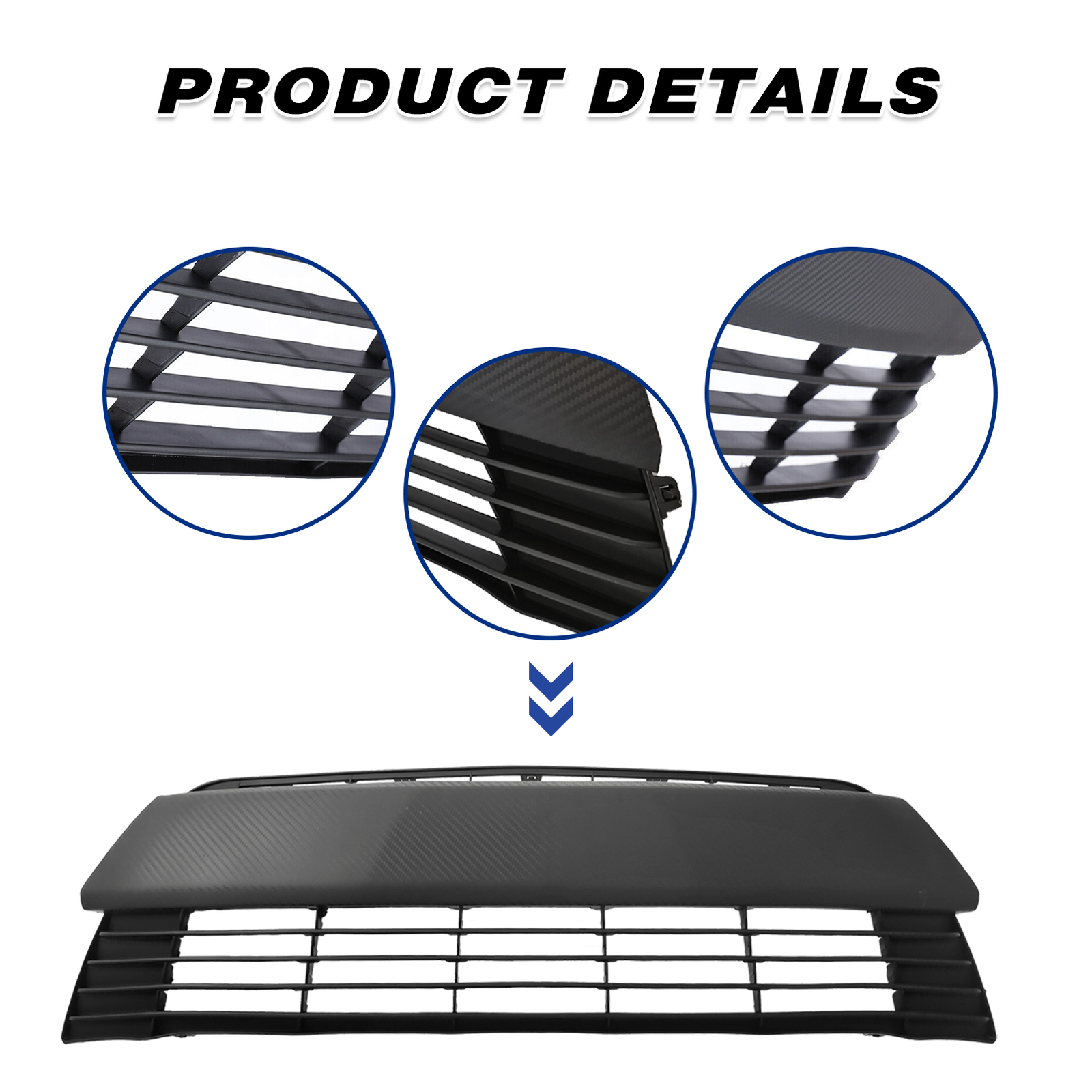 For 2014-2016 Corolla L LE Front Bumper Cover & Upper Lower Grille & Fog Lights