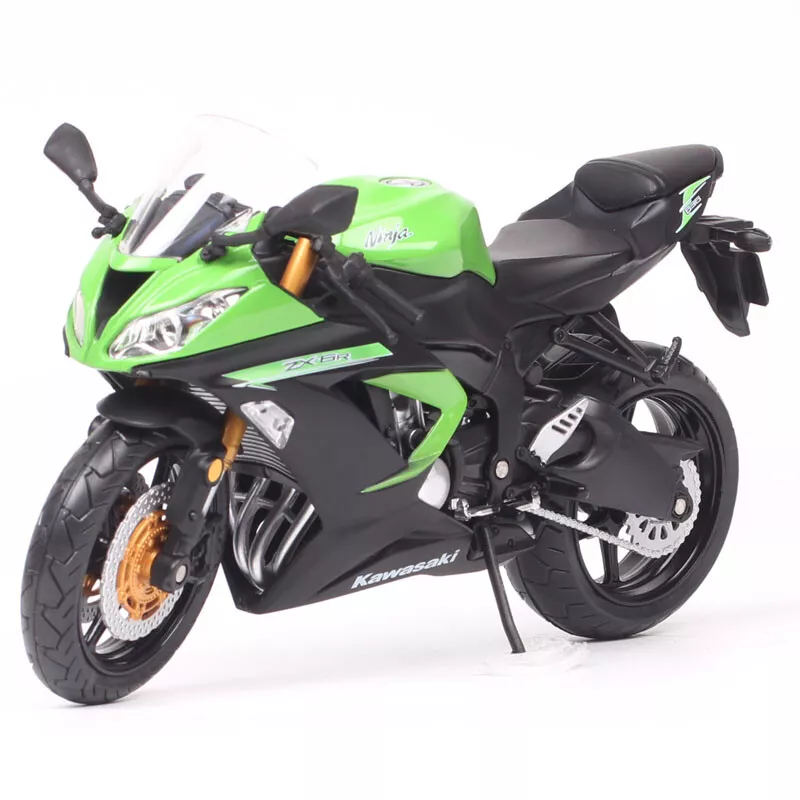 Green Automaxx 1/12 Scale Kawasaki Ninja ZX-6R ZX6R bike 