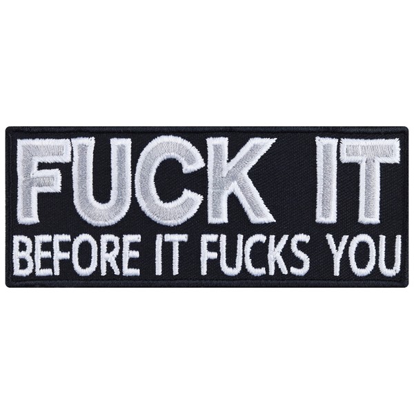 AufnäHer: Fuck It Before It Fucks You AufbüGler Biker Patch Heavy Metal-image