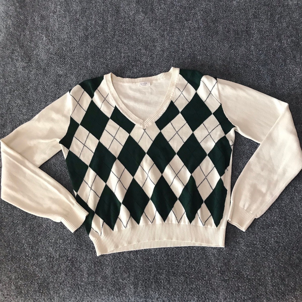 Multicolored Pullover Bernadette Cotton Argyle Sweater Brandy Melville  Argyle Sweater Brandy Melville John Galt Sweater