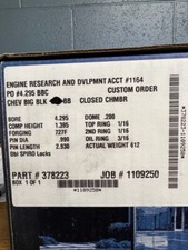 Je Pistons Bbc Big Block Chevrolet New Je Pistons Bbc Big Block Chevrolet New
