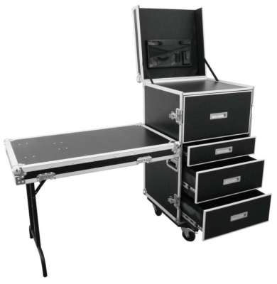 WDS-1 Transportcase mit Schubladen & Tisch Hardwarecase Roadiecase Toolcase Case