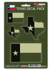Texas State and Flag Military Design 4 Pack Decal Set NEW Car Truck Sticker