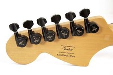 Genuine Tone Ninja 2-pin Locking Tuners 201 Black 6 Inline Non-staggered