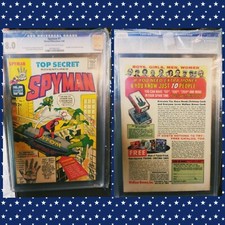 SPYMAN #1 (Harvey Pub.) CGC 8 VF 1st Steranko Comic Book Origin of Johnny Chance