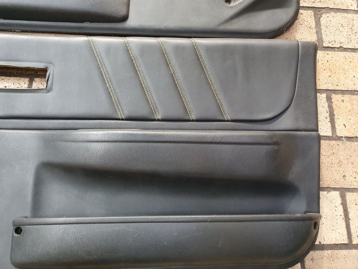 Yellow Stitch LEATHER JDM door card panels Honda CRX ED9 EF8 CIVIC