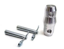 GLOBAL TRUSS-5002 Double Ended Conical Coupler W/shear pin  Safety Clip,Clamp