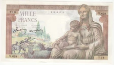 1000 Francs Demeter Note 20/06/1942 New (080*)