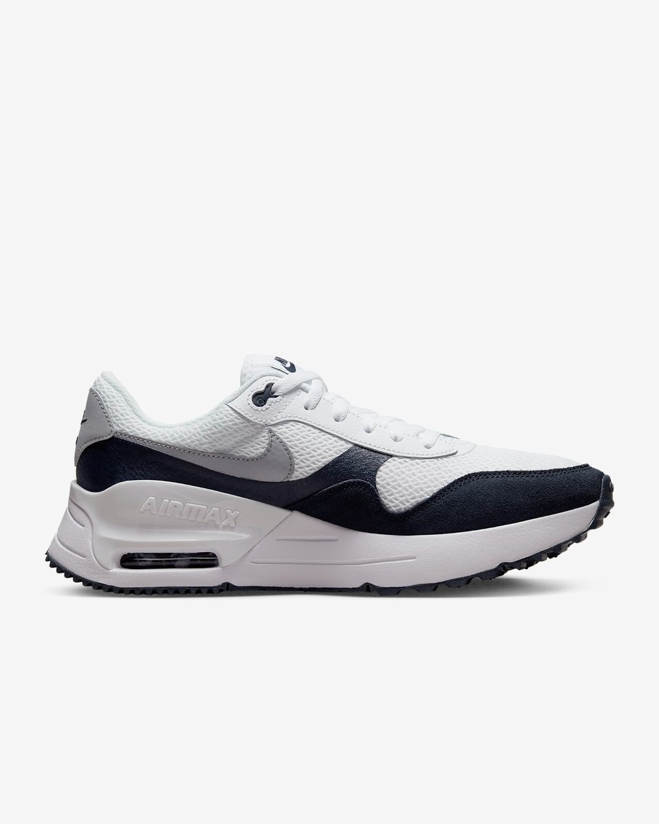 Nike Air Max System Shoes Men's Sneakers White/Obsidian/Gray